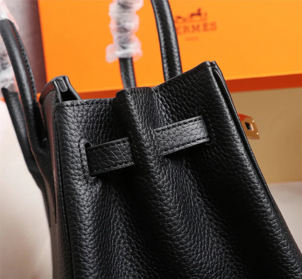 Birkin 25 Togo Leather Bag - Full Set