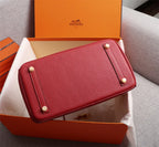 Birkin 25 Togo Leather Bag - Full Set