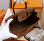 Birkin 25 Togo Leather Bag - Full Set