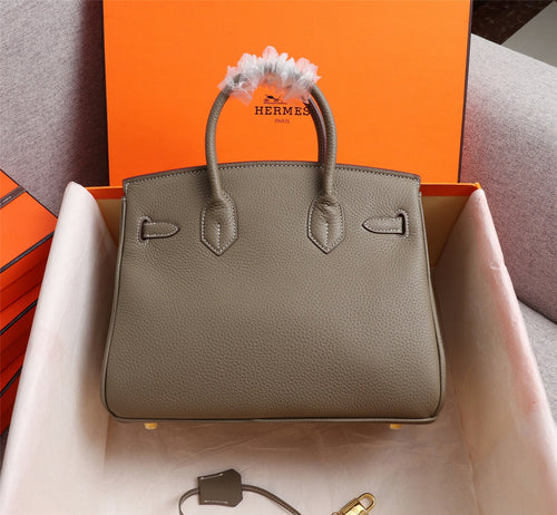 Birkin 25 Togo Leather Bag - Full Set