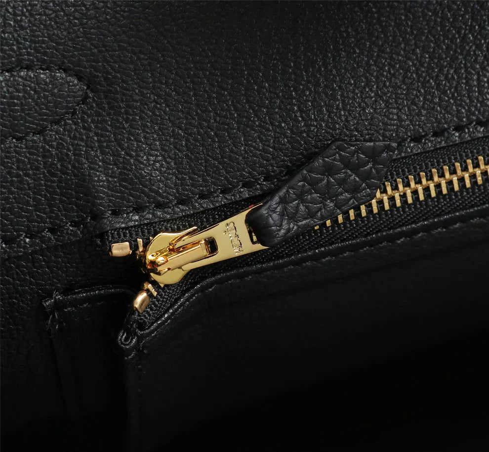 Birkin 25 Togo Leather Bag - Full Set