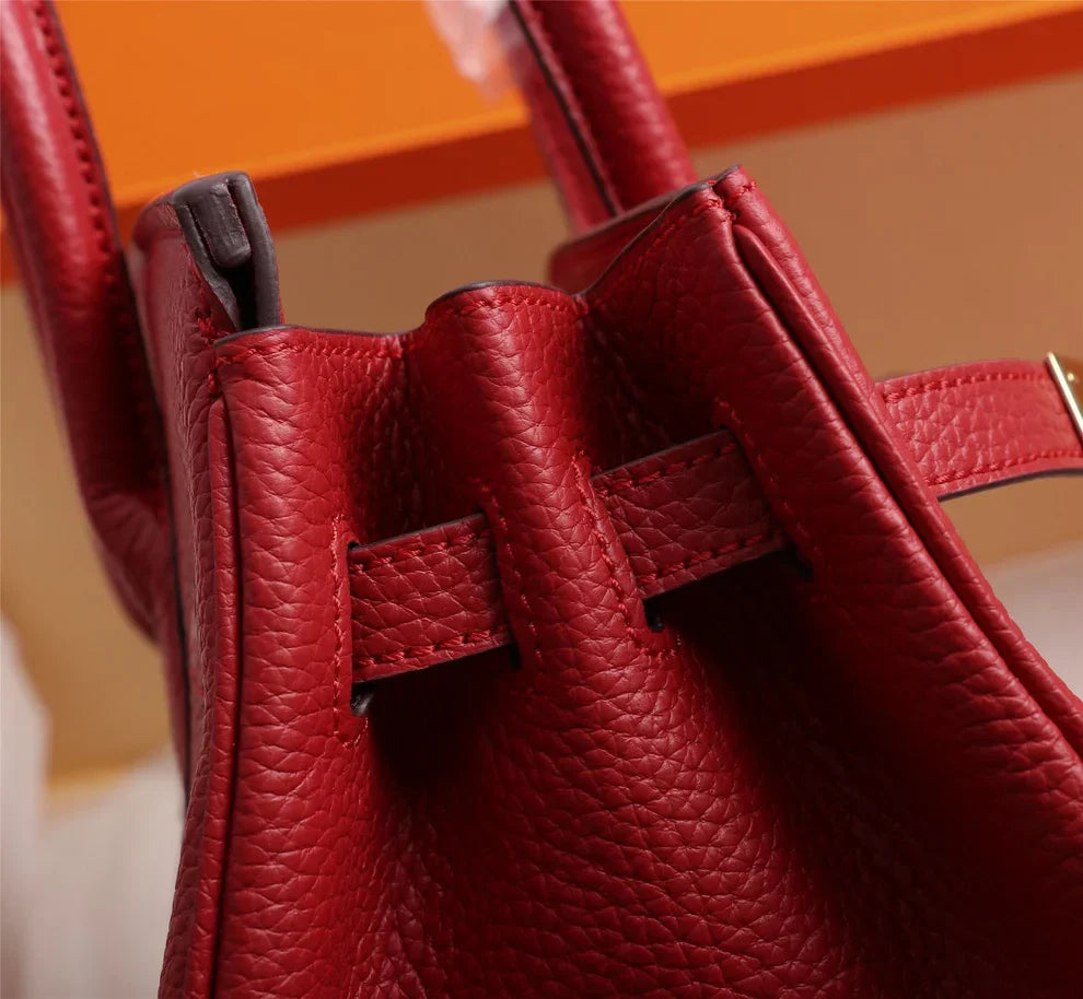 Birkin 25 Togo Leather Bag - Full Set