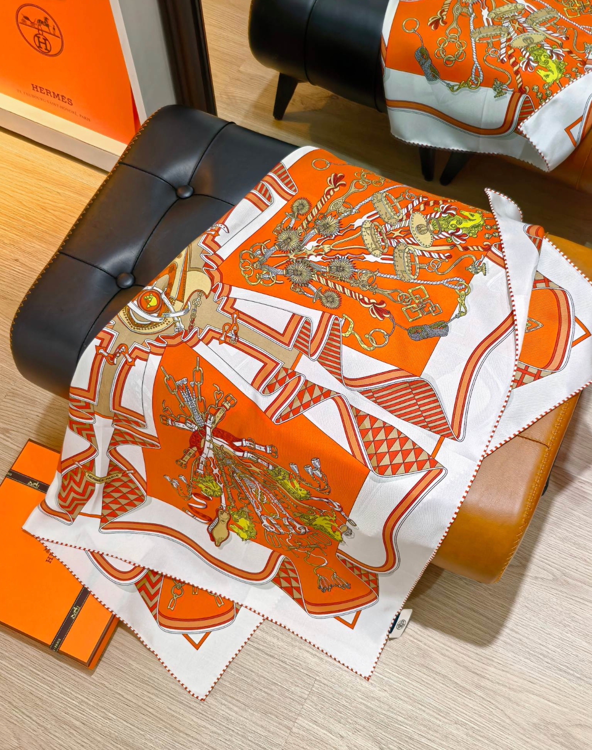 Bouquets Sellier Silk Scarf