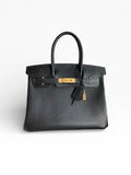 Birkin 25 Swift Calfskin Leather Handbag