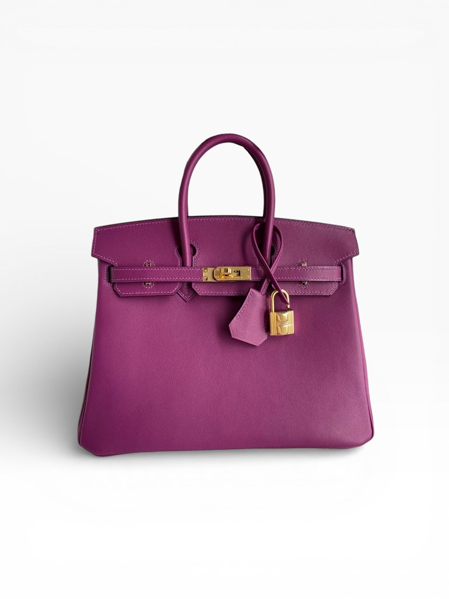 Birkin 25 Swift Calfskin Leather Handbag