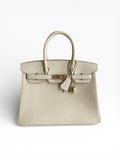 Birkin 25 Swift Calfskin Leather Handbag