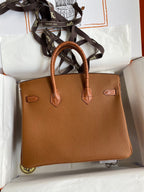 Birkin 30 Togo Leather & Crocodile Leather Bag - Silver Hardware | Full Set