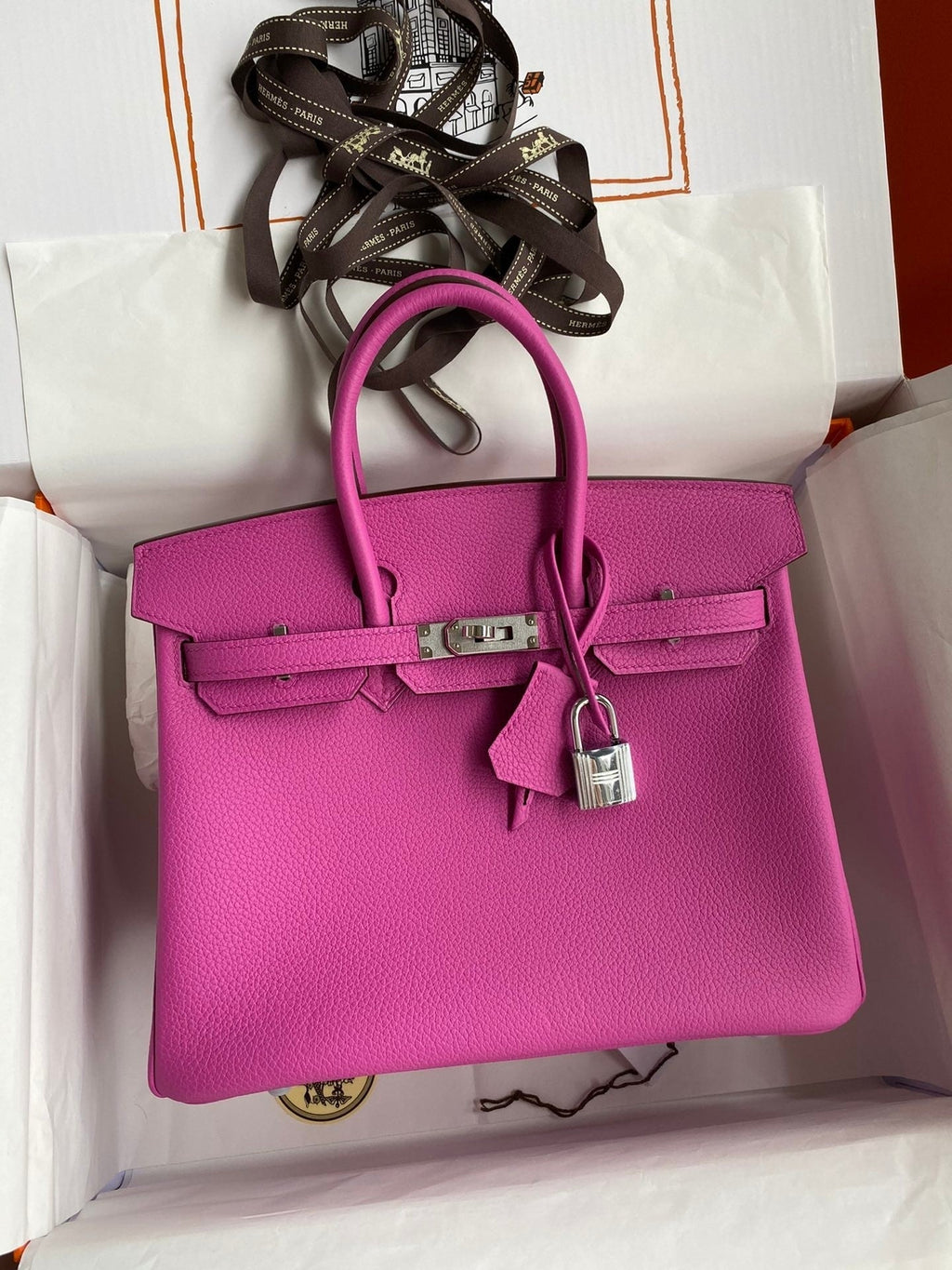 Birkin 25 Togo Leather Handbag