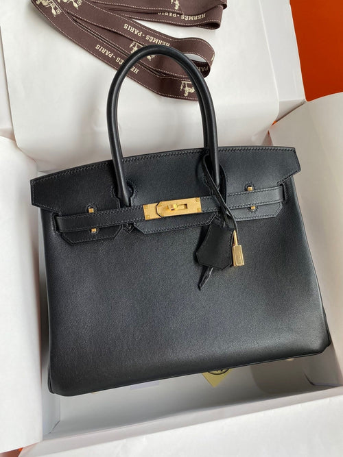 Birkin 25 Swift Calfskin Leather Handbag
