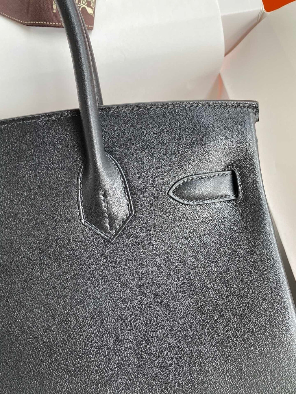 Birkin 25 Swift Calfskin Leather Handbag