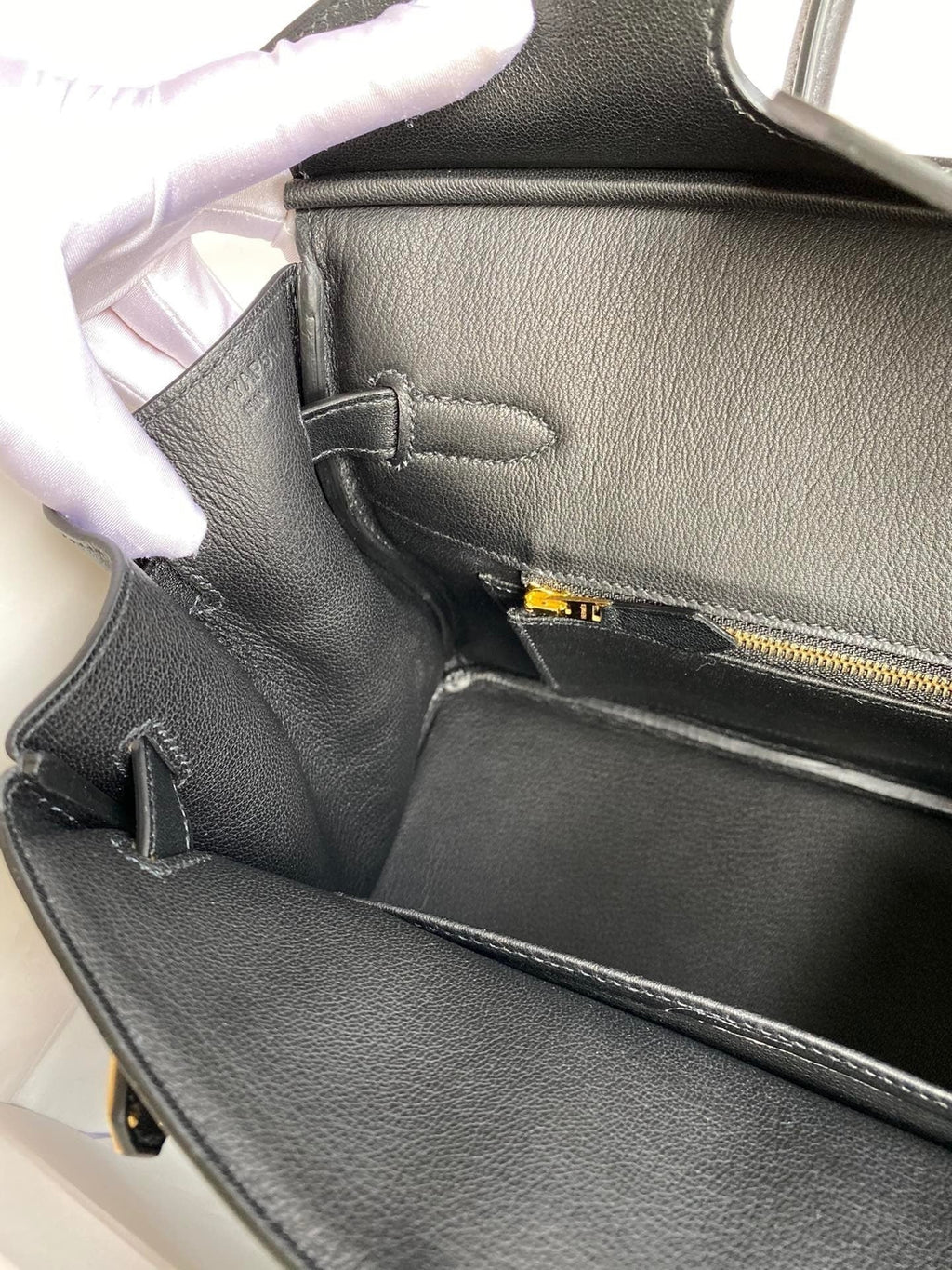 Birkin 25 Swift Calfskin Leather Handbag