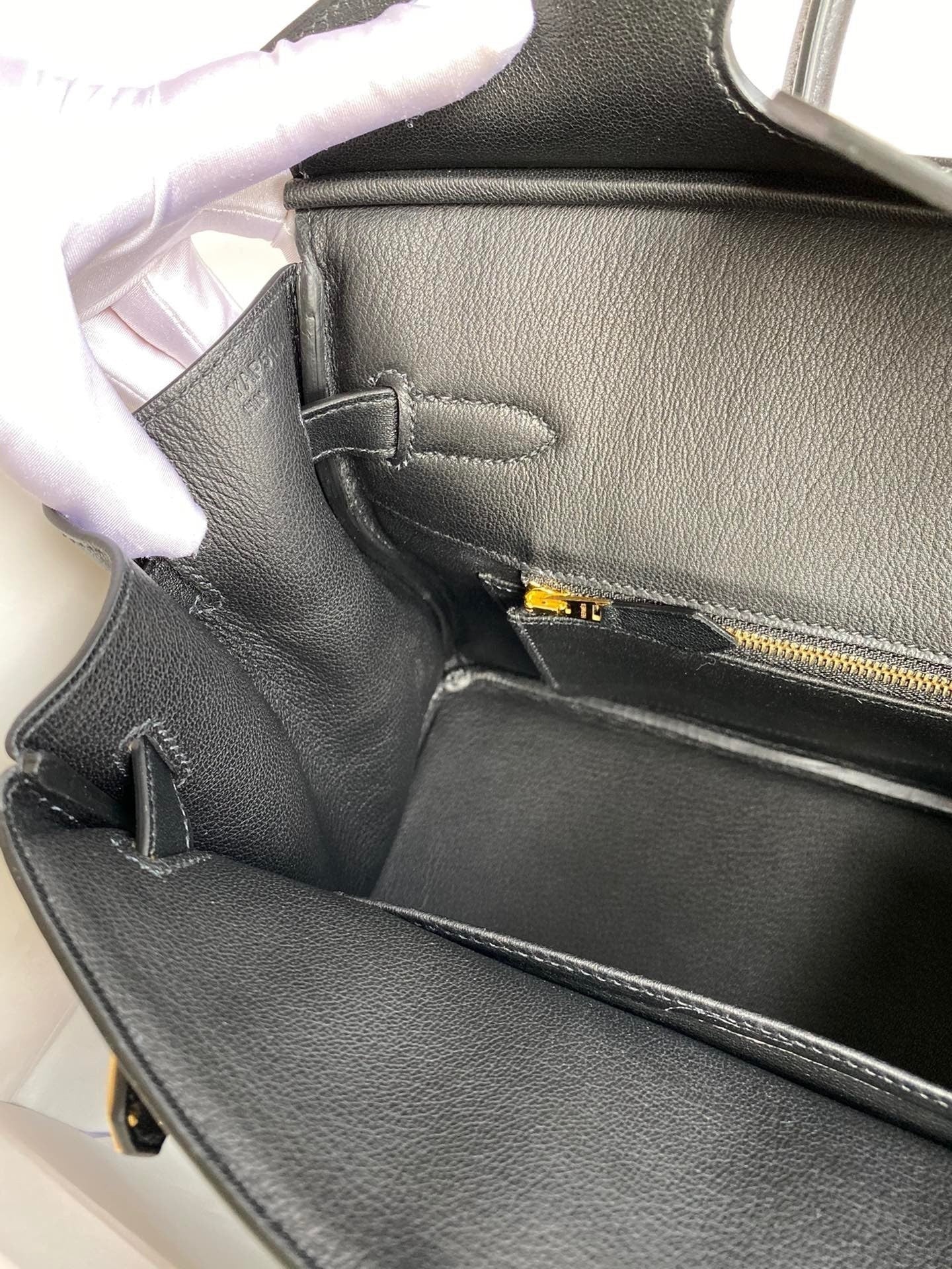 Birkin 25 Swift Calfskin Leather Handbag