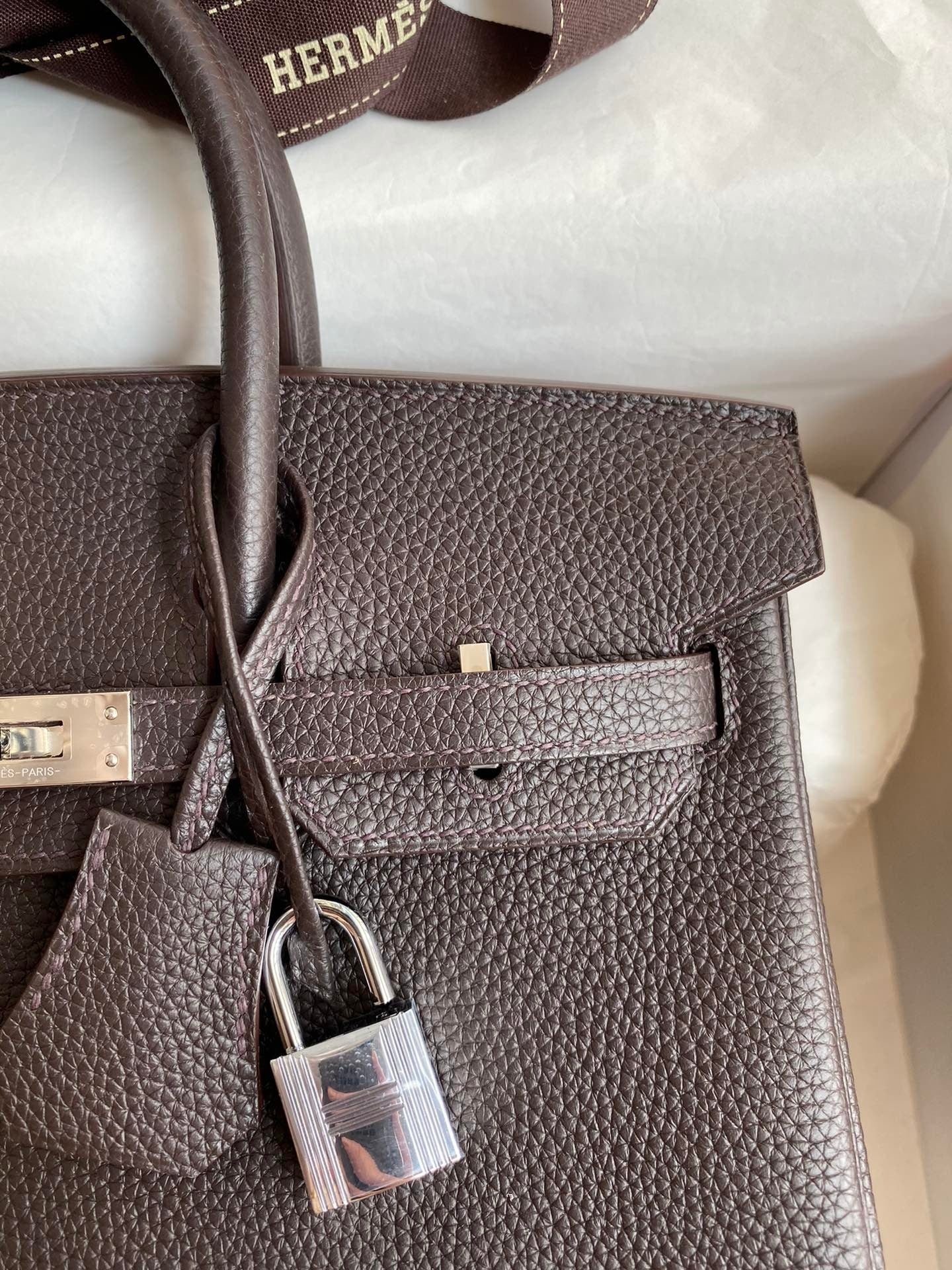 Birkin 25 Togo Leather Handbag