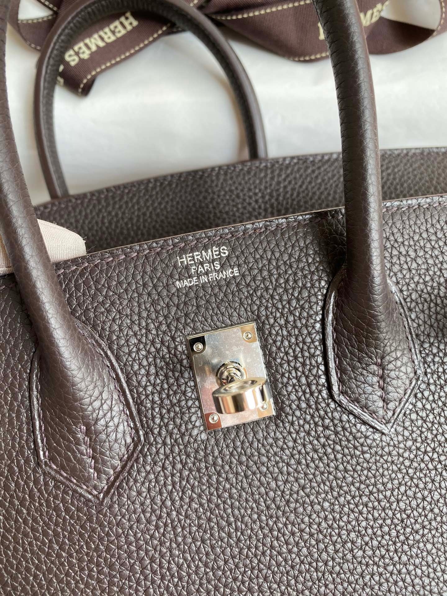 Birkin 25 Togo Leather Handbag