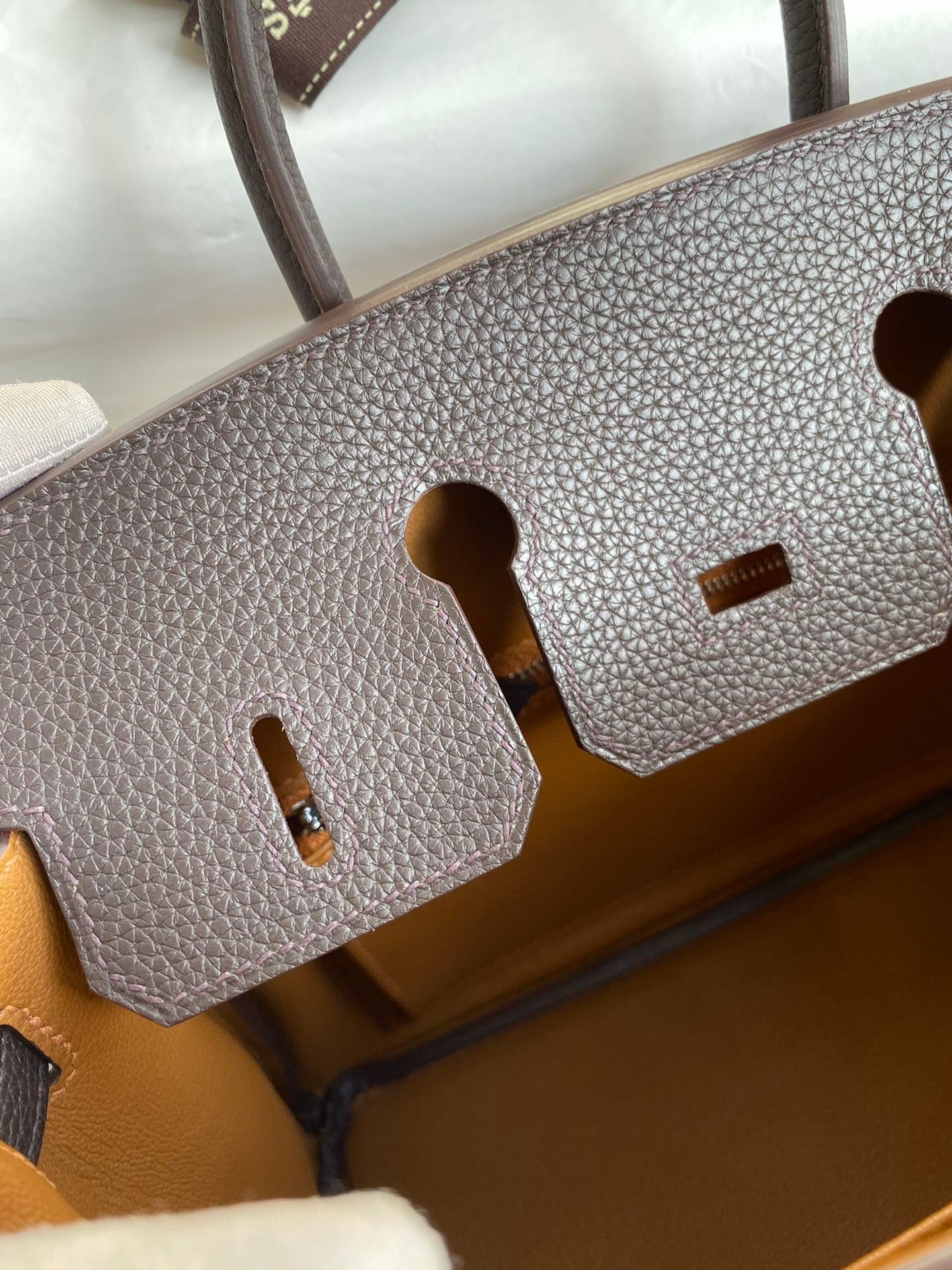 Birkin 25 Togo Leather Handbag