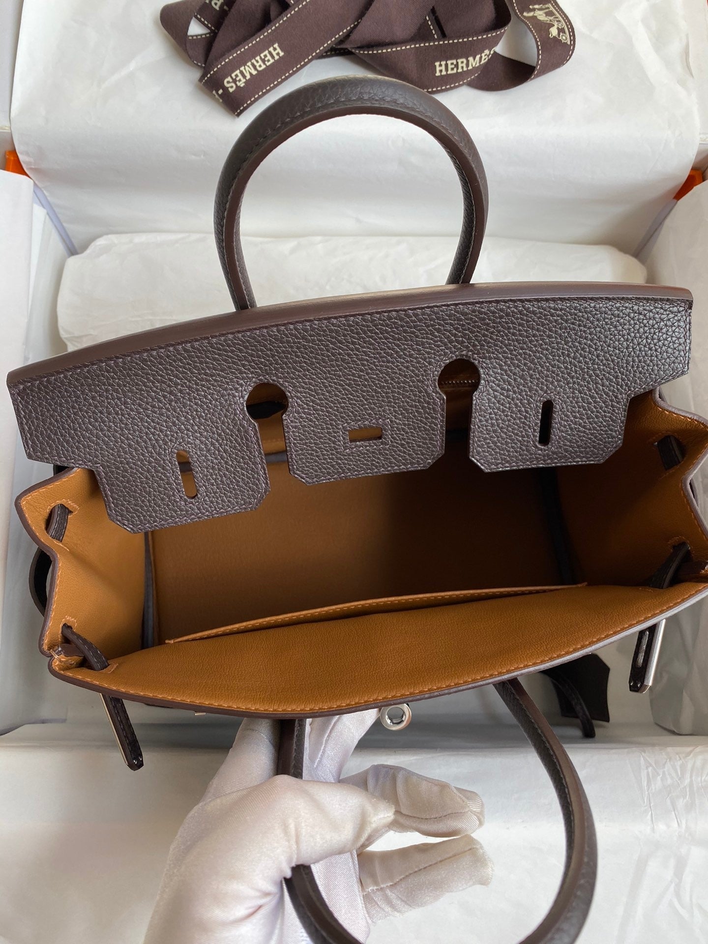 Birkin 25 Togo Leather Handbag