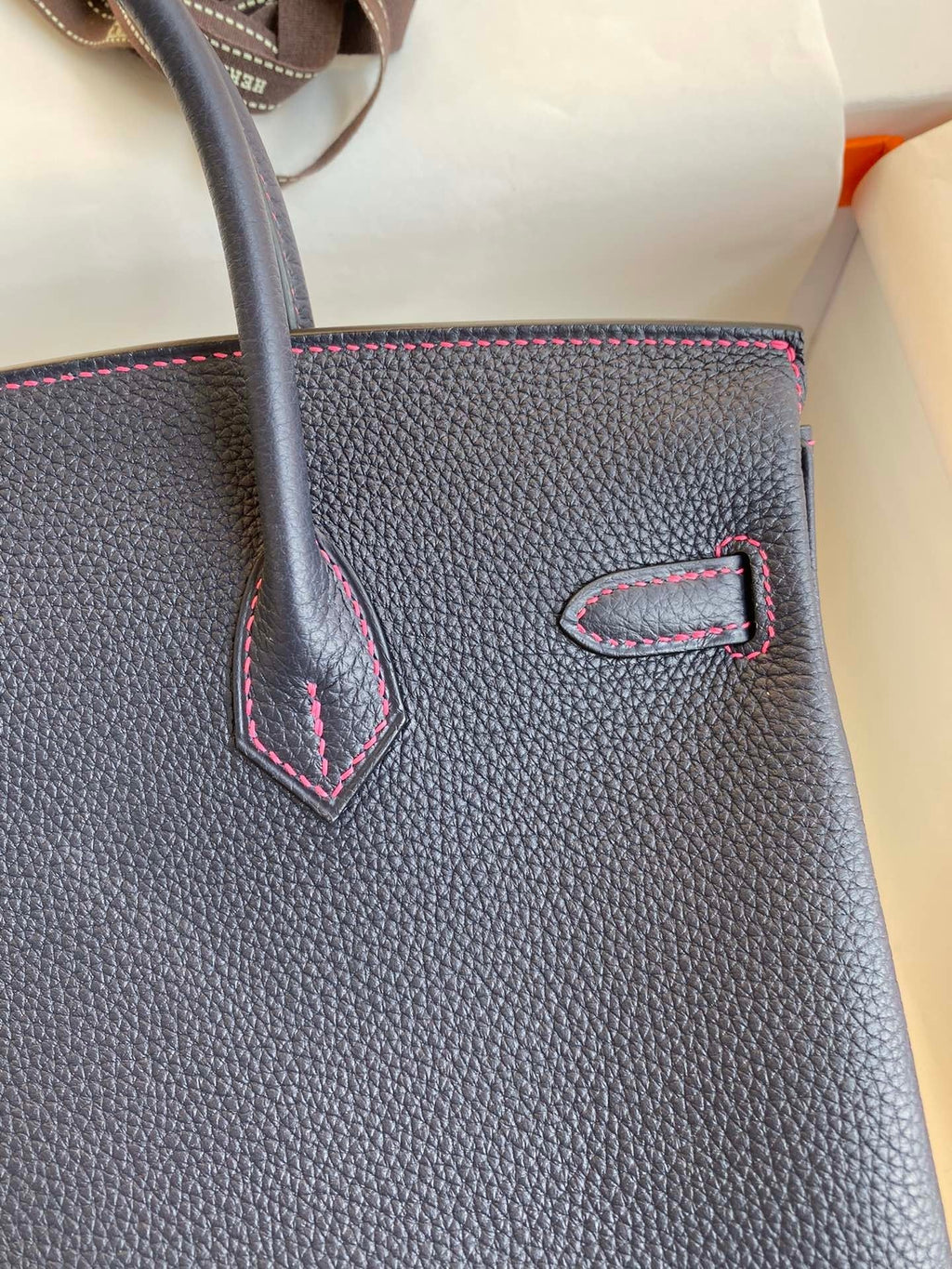 Birkin 25 Togo Leather Handbag