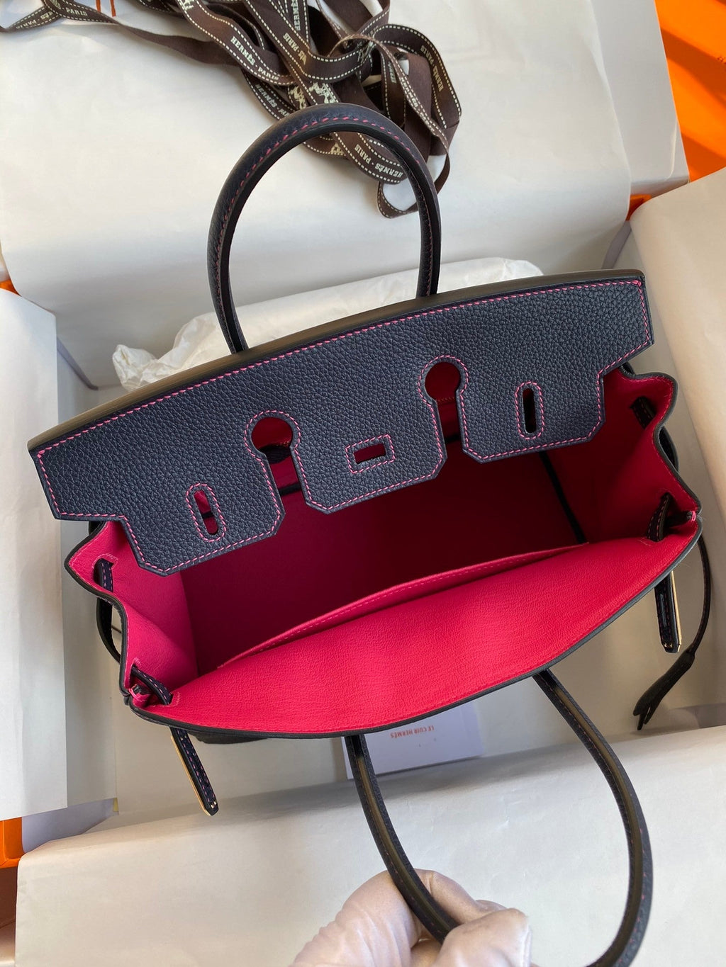 Birkin 25 Togo Leather Handbag