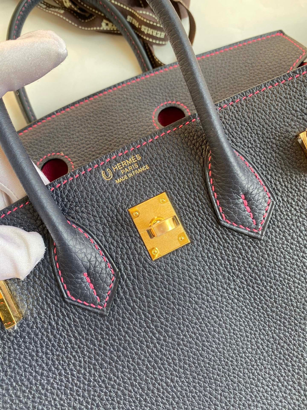 Birkin 25 Togo Leather Handbag