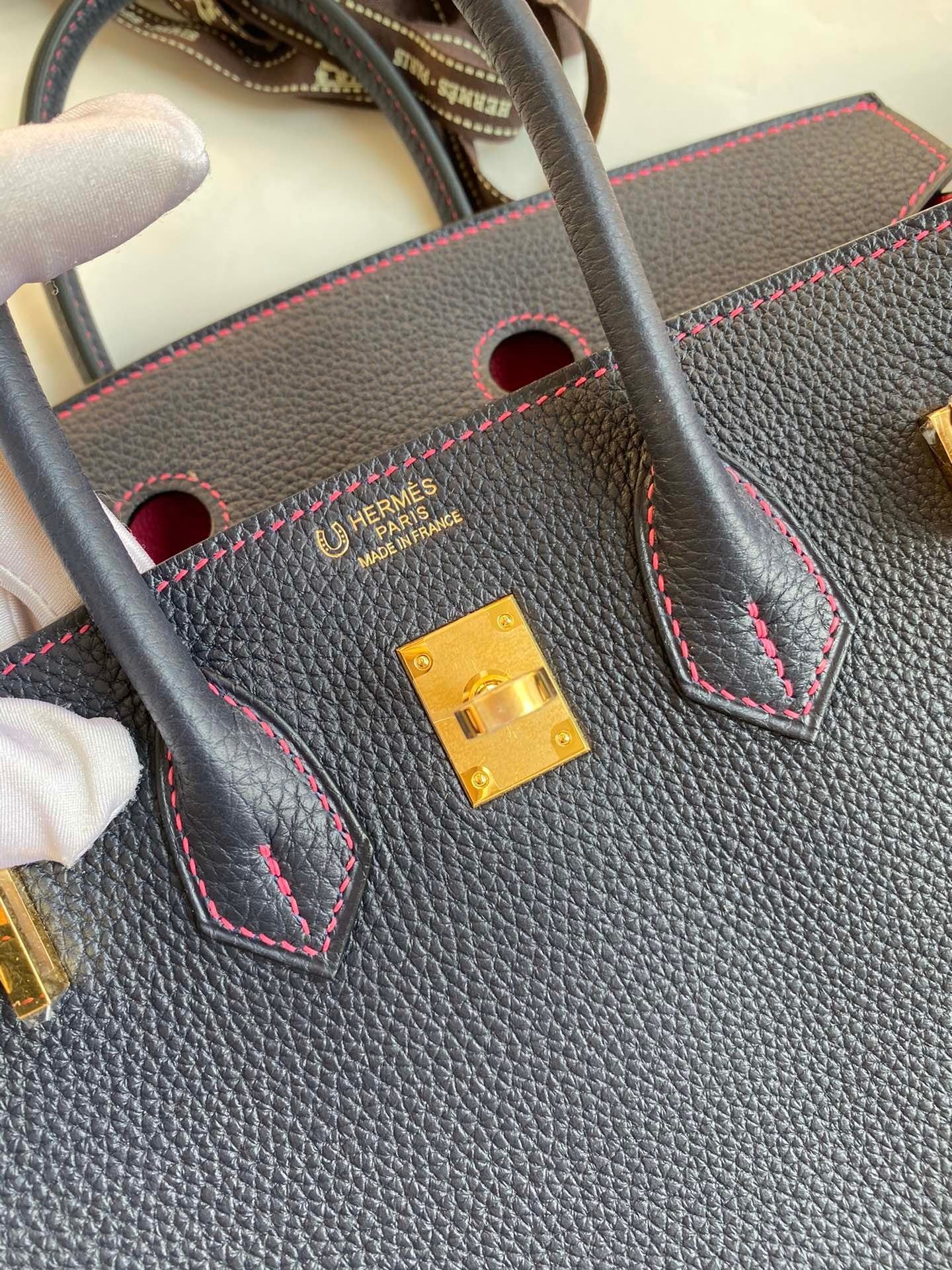 Birkin 25 Togo Leather Handbag