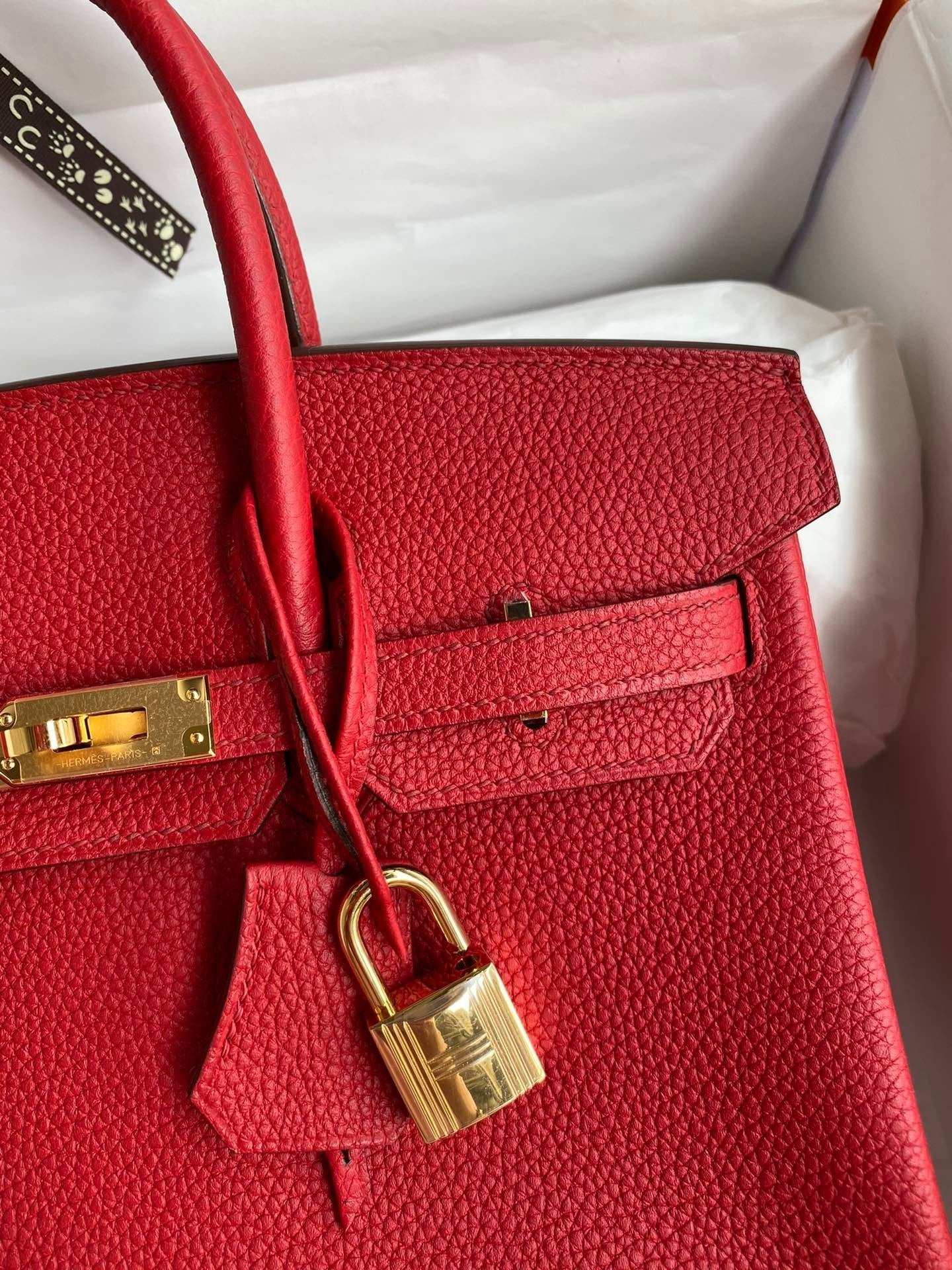 Birkin 25 Togo Leather Handbag