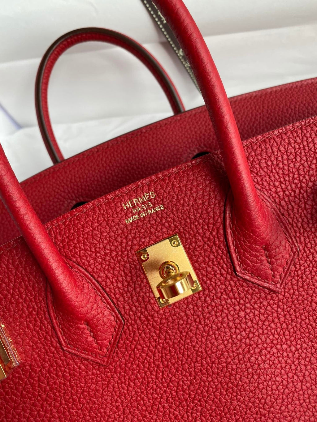 Birkin 25 Togo Leather Handbag