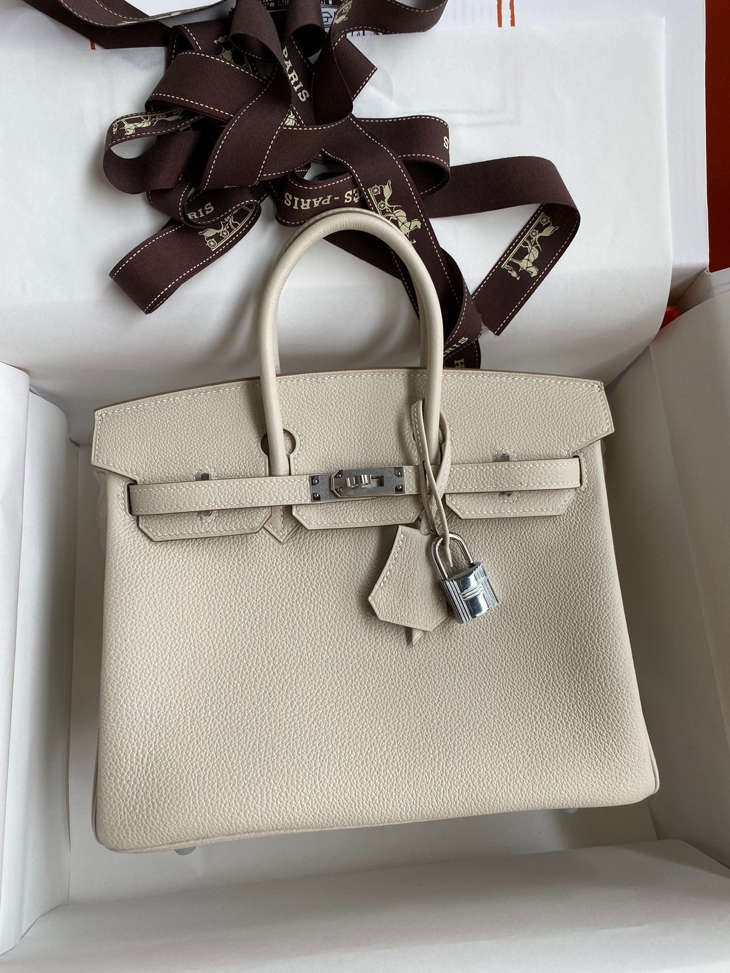 Birkin 25 Togo Leather Handbag