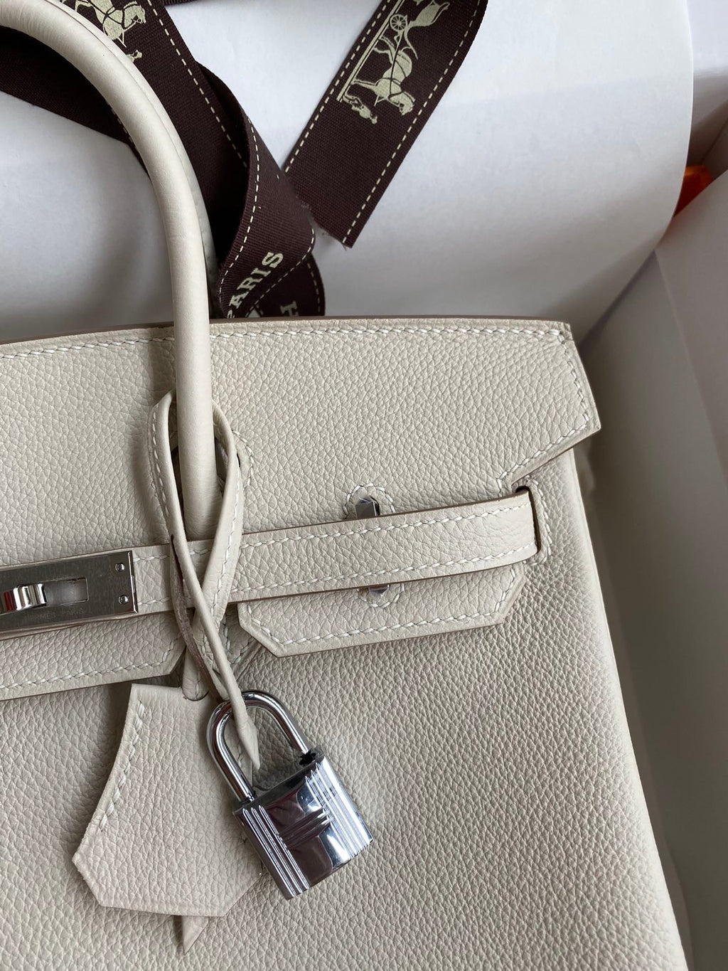 Birkin 25 Togo Leather Handbag