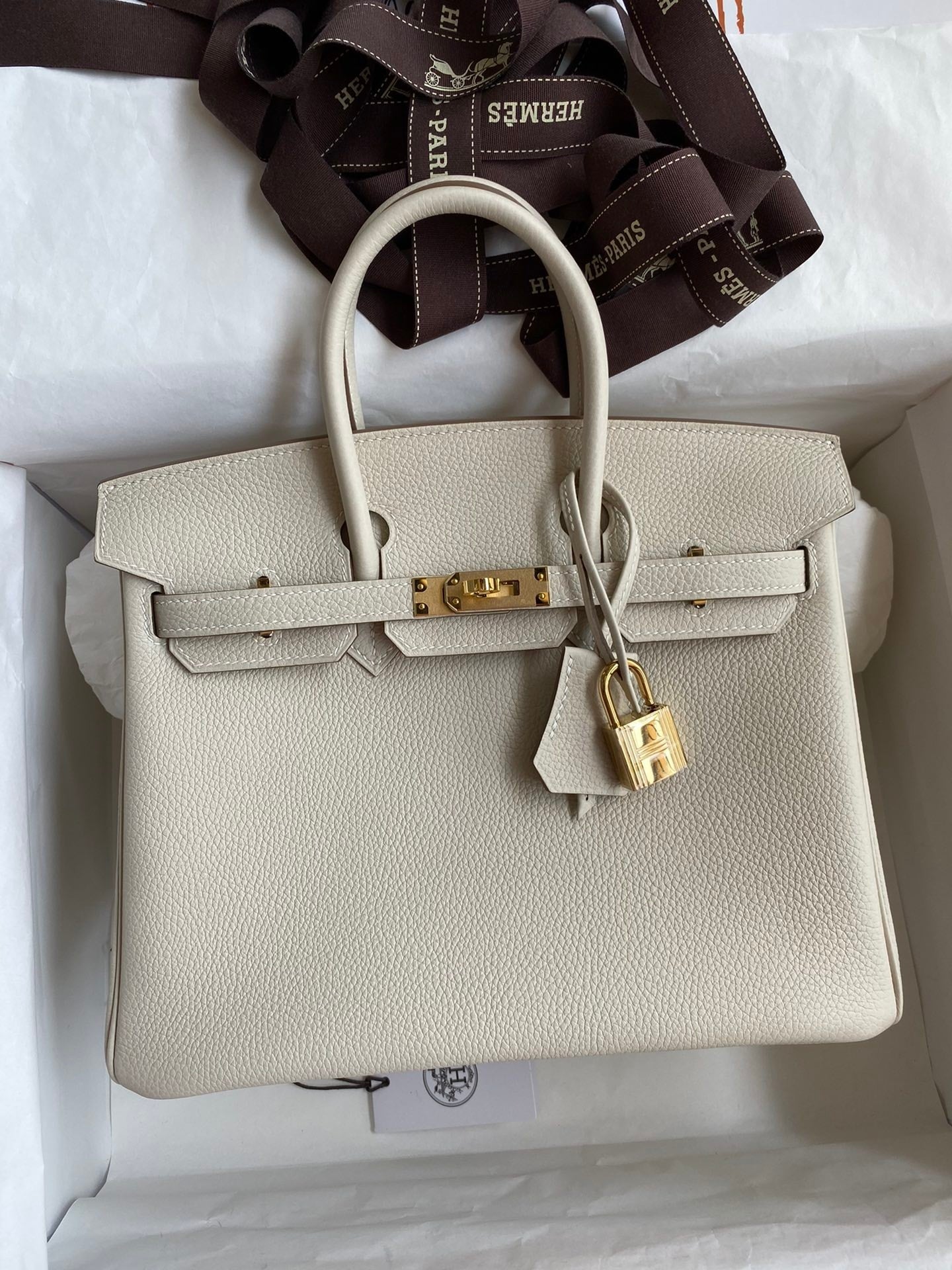 Birkin 25 Togo Leather Handbag