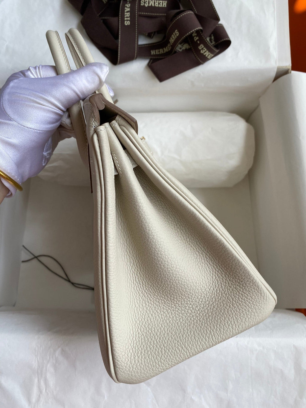 Birkin 25 Togo Leather Handbag