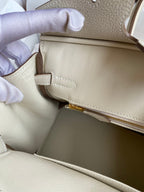 Birkin 25cm Togo Leather Handbag - Gold hardware