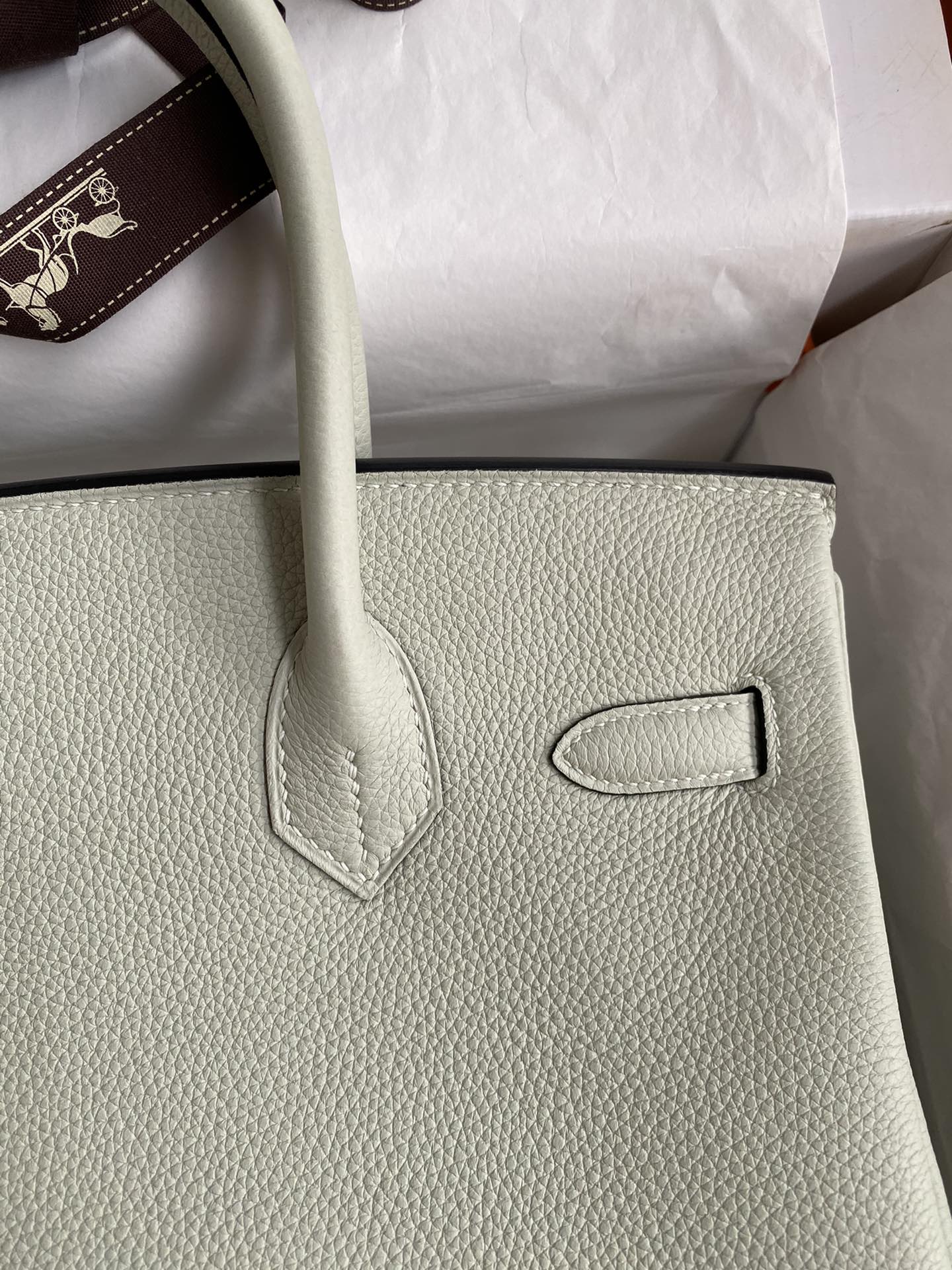 Birkin 30 Togo Leather - Silver Hardware | Full Set
