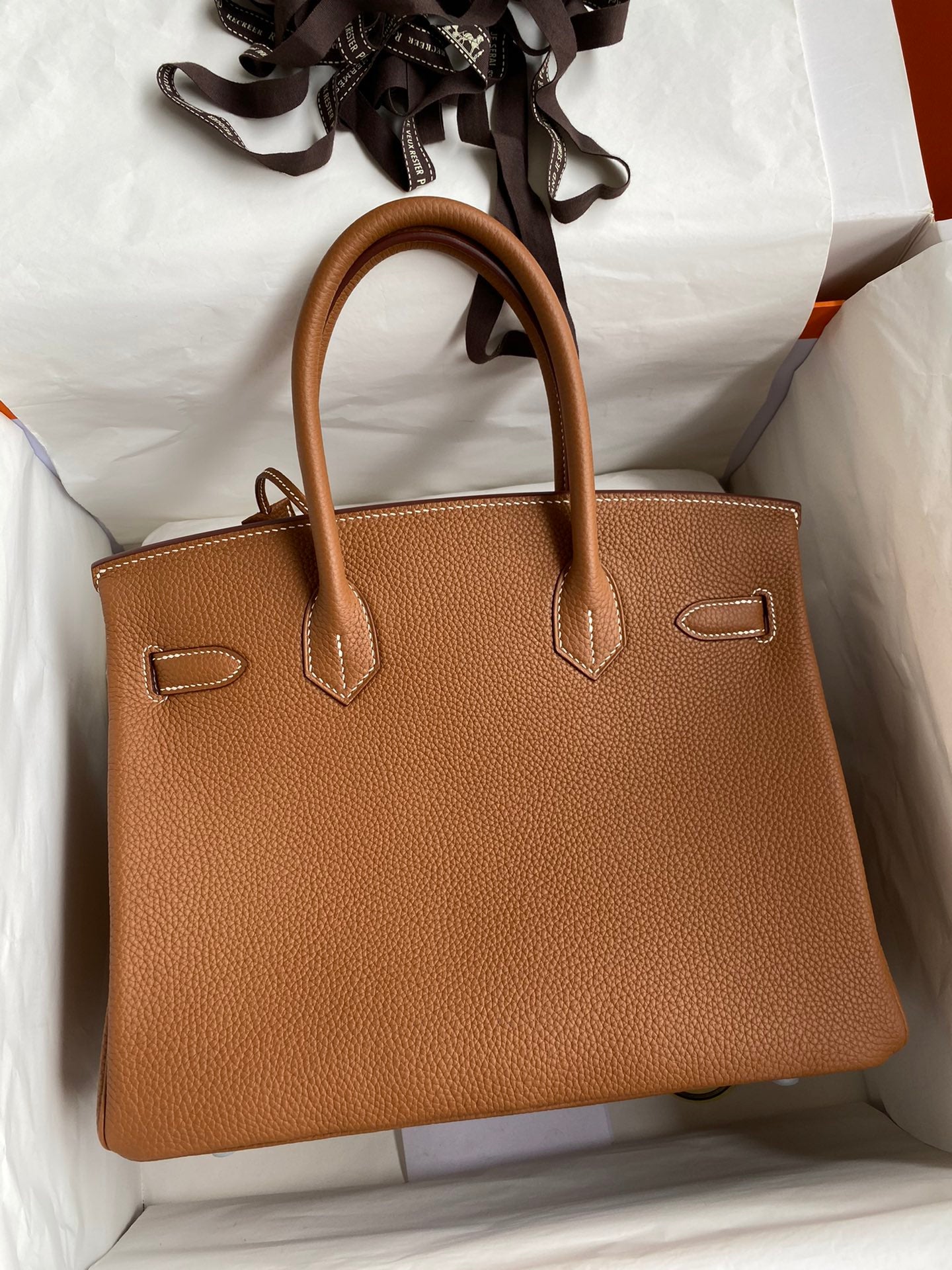 Birkin 30 Togo Leather - Silver Hardware | Full Set
