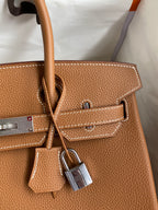 Birkin 30 Togo Leather - Silver Hardware | Full Set