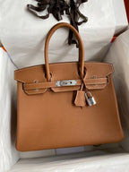 Birkin 30 Togo Leather - Silver Hardware | Full Set
