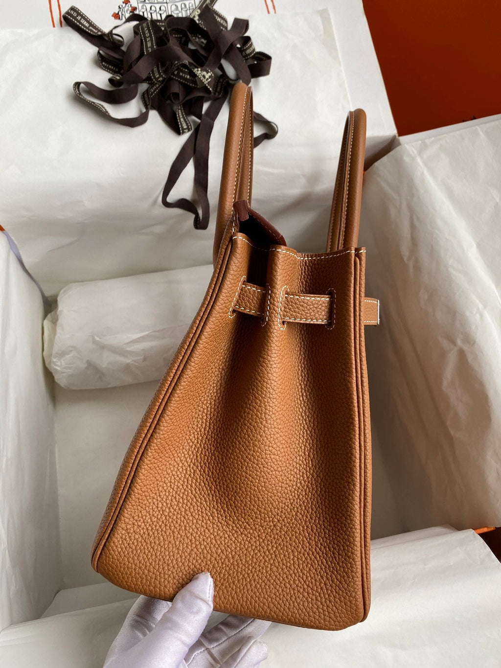 Birkin 30 Togo Leather - Silver Hardware | Full Set