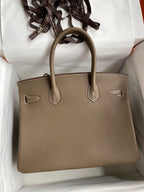 Birkin 30 Togo Leather - Silver Hardware | Full Set