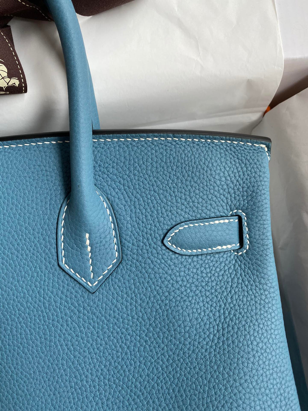 Birkin 30 Togo Leather - Silver Hardware | Full Set