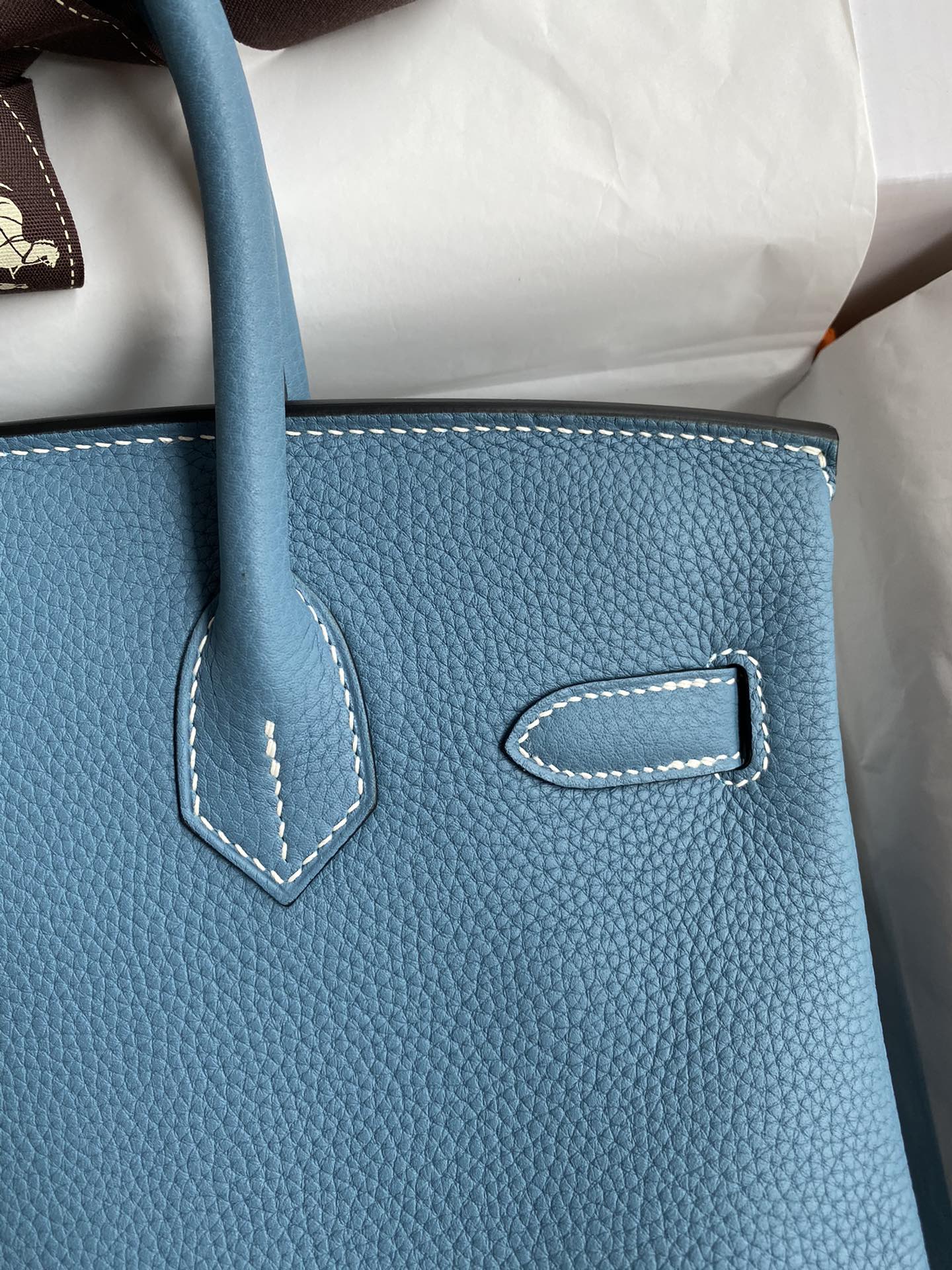 Birkin 30 Togo Leather - Silver Hardware | Full Set