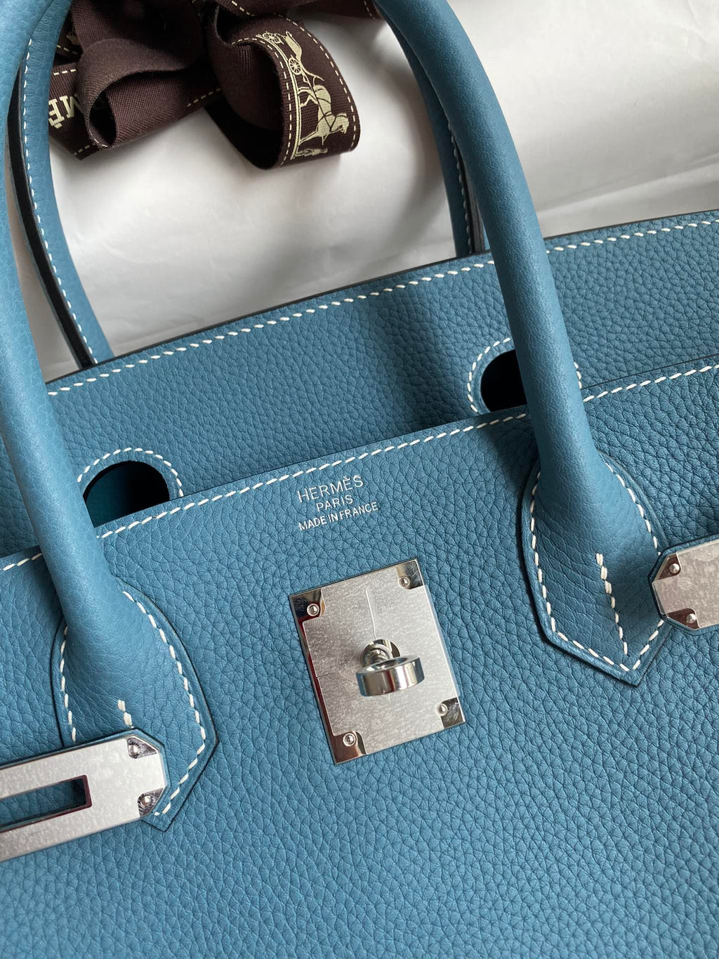 Birkin 30 Togo Leather - Silver Hardware | Full Set