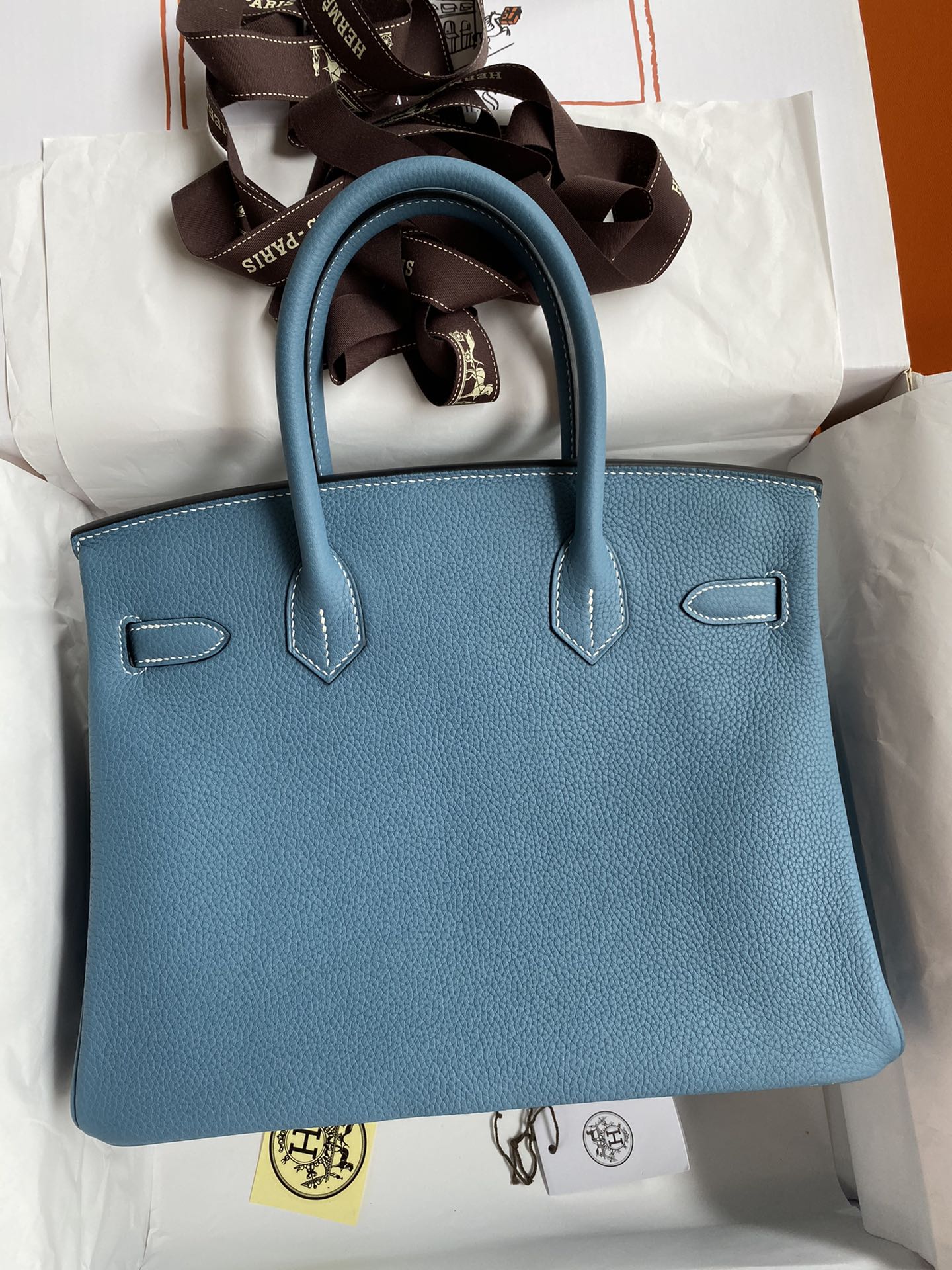 Birkin 30 Togo Leather - Silver Hardware | Full Set