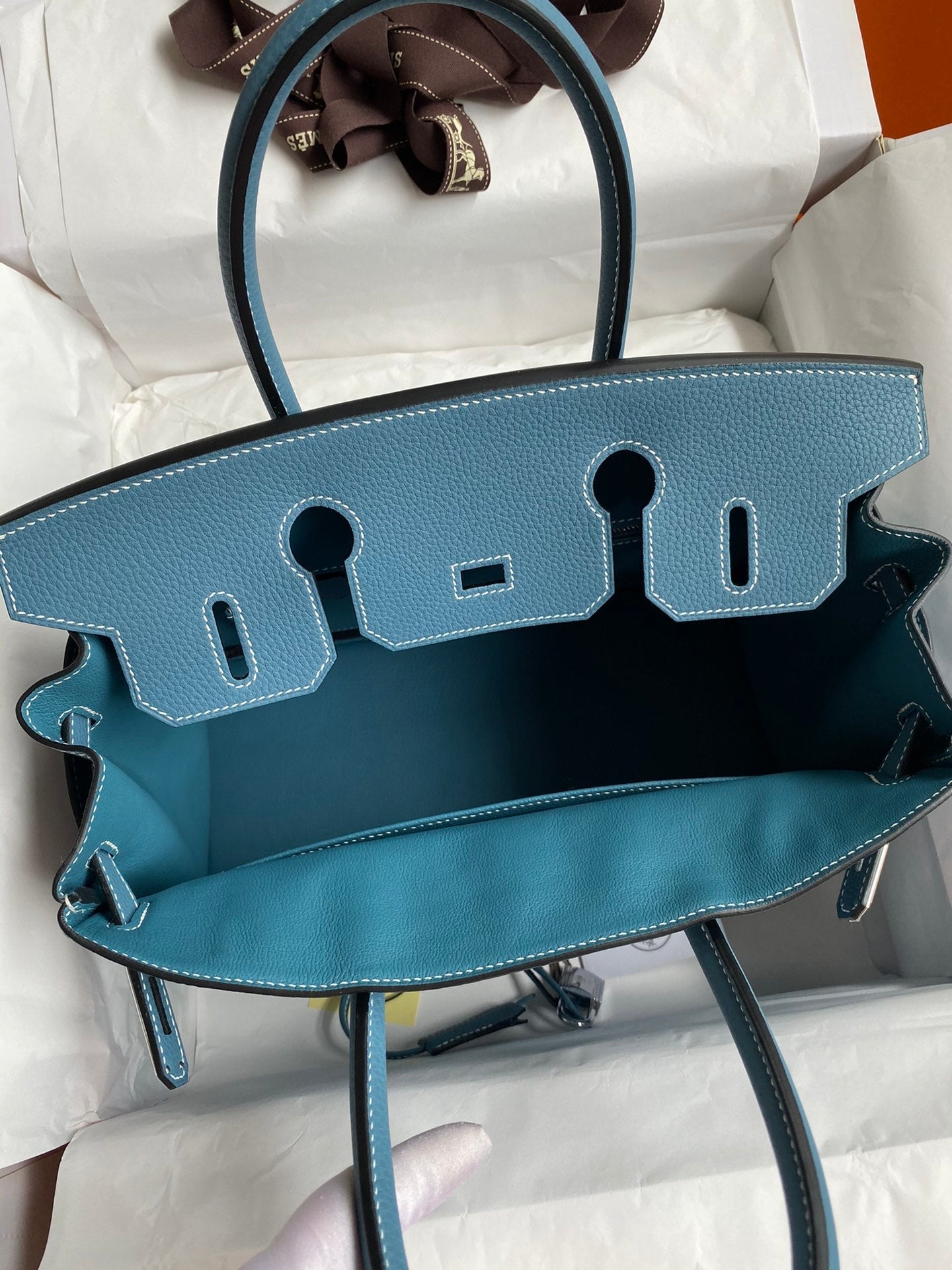 Birkin 30 Togo Leather - Silver Hardware | Full Set