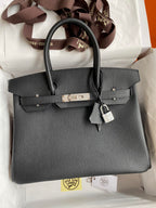 Birkin 30 Togo Leather - Silver Hardware | Full Set