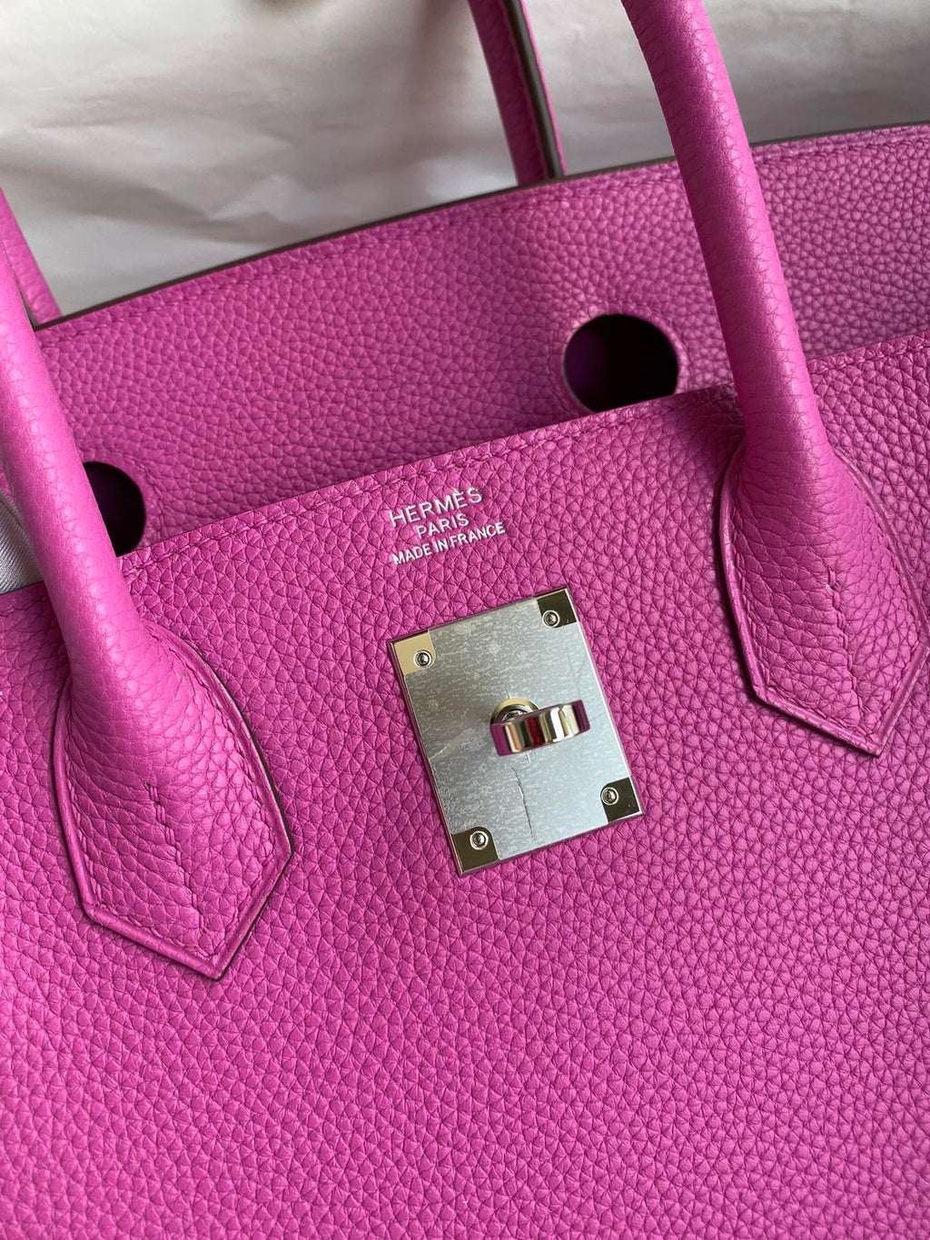 Birkin 30 Togo Leather - Silver Hardware | Full Set