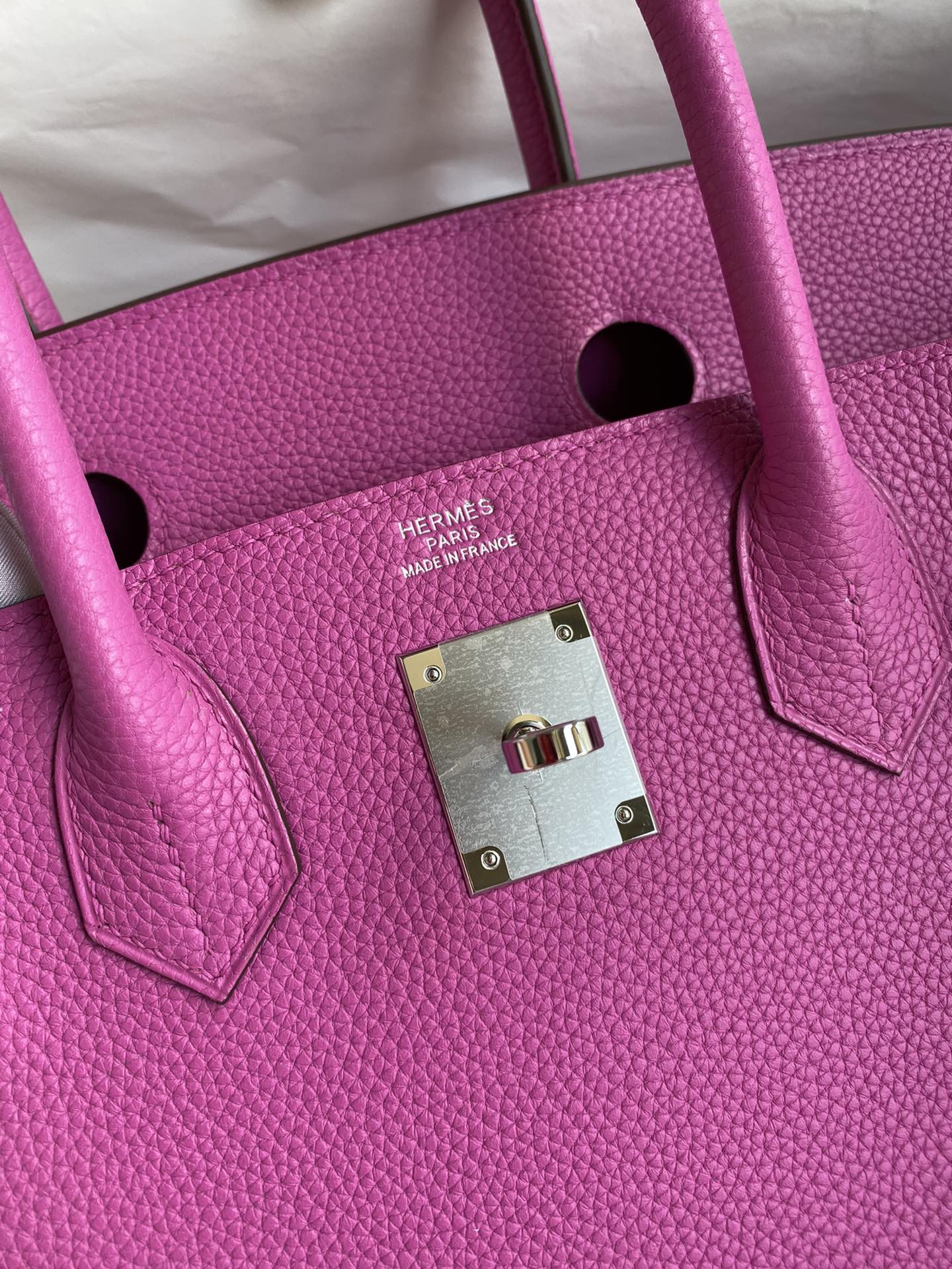Birkin 30 Togo Leather - Silver Hardware | Full Set