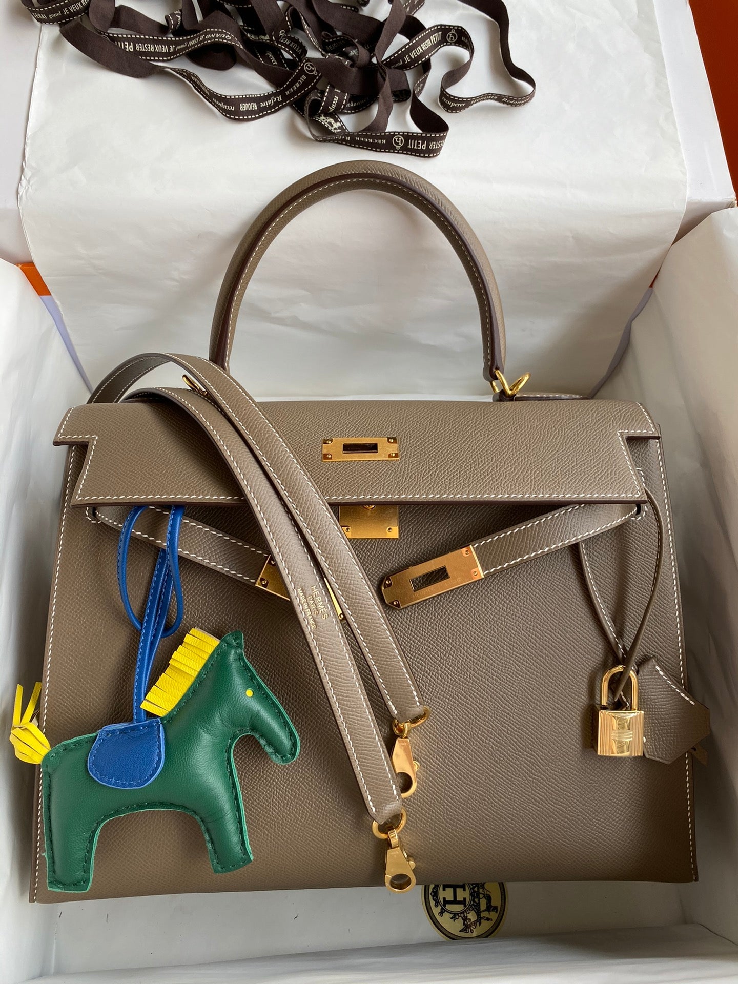 Kelly 32cm Epsom Leather Handbag