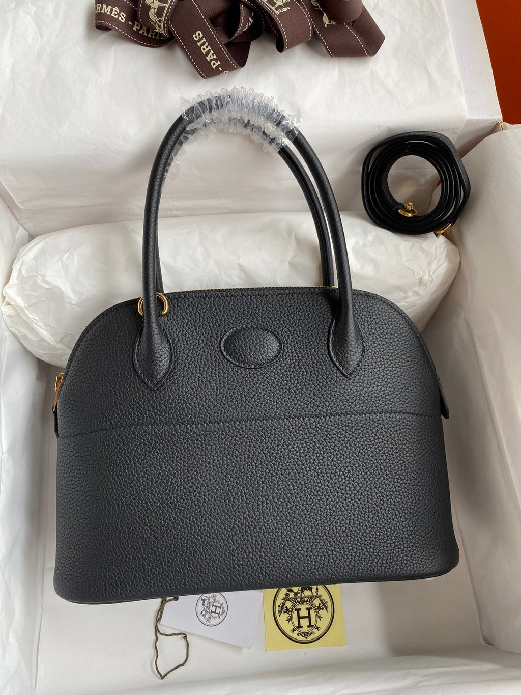 Bolide 27cm Togo Leather Handbag