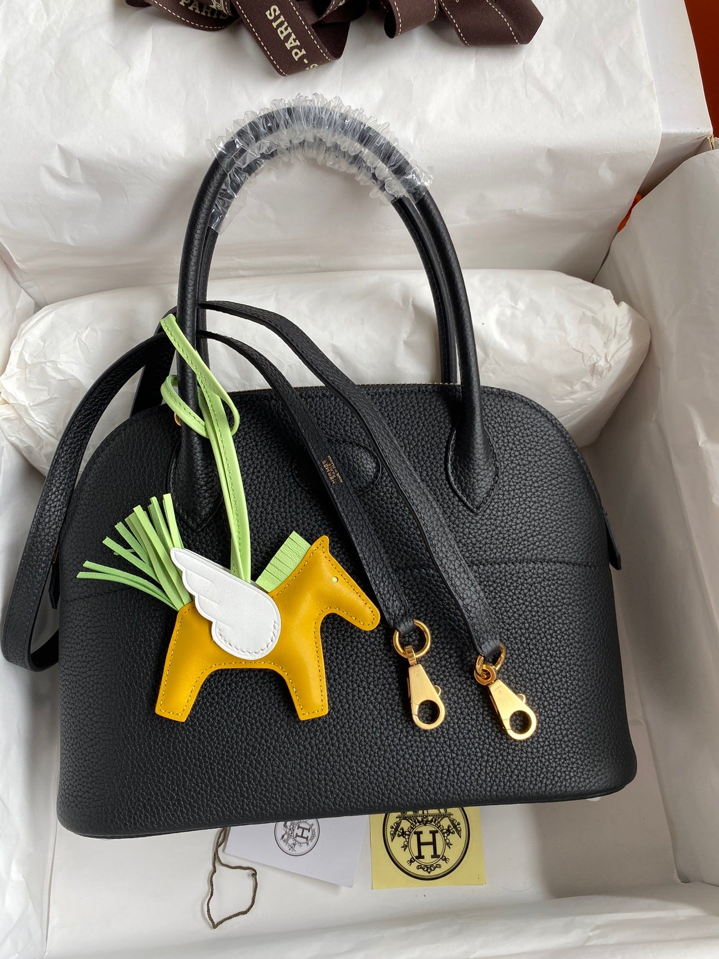 Bolide 27cm Togo Leather Handbag