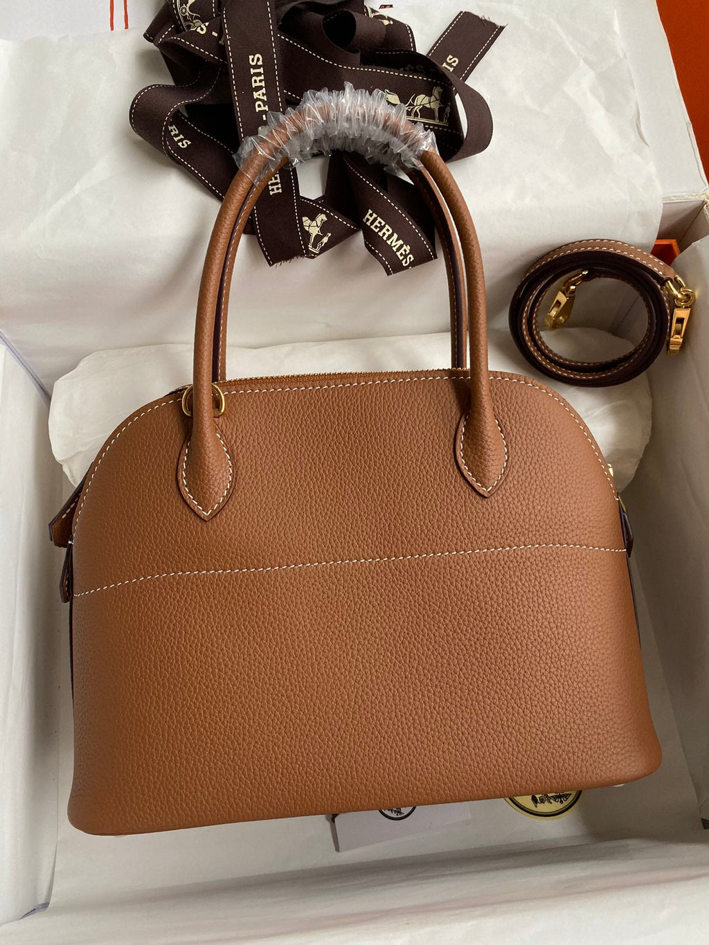 Bolide 27cm Togo Leather Handbag