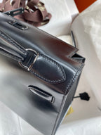 Kelly 25cm Box Leather Handbag - Full Set